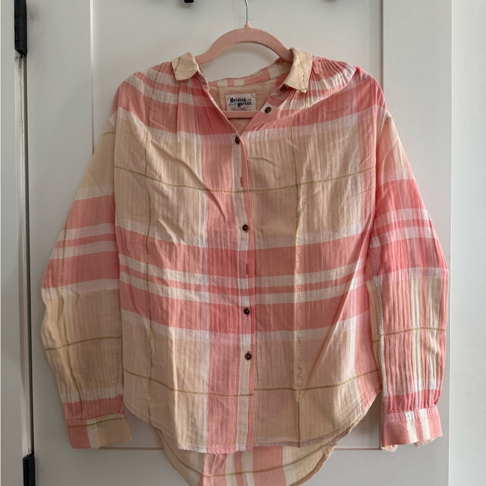 Holding Horses Button Up